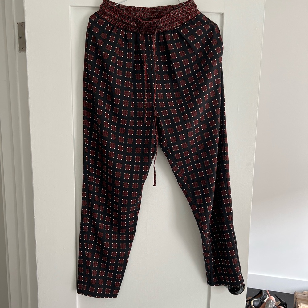 Zara Geometric Scarf Print Pants